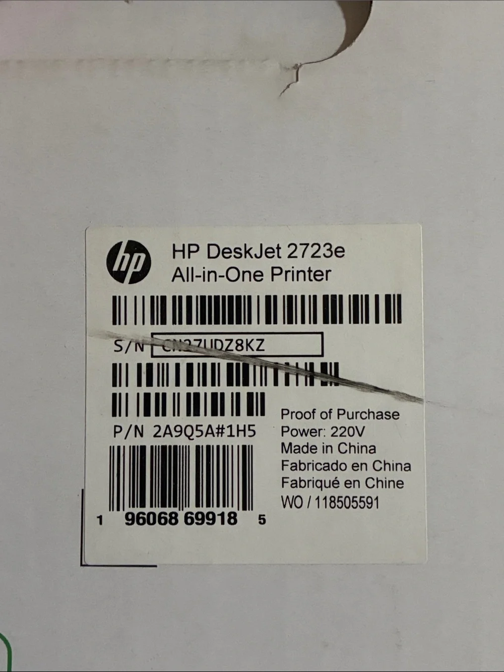 HP printer new